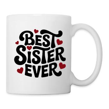 Meilleure sœur de tous les temps Schwesterherz - Mug blanc - blanc - Droite
