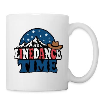 It's linedance time, Linedancing, Country Fan - Mug - white - Right