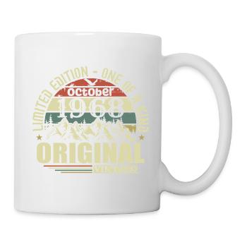 october 1968 - gift for his 57th birthday october - Mug - white - Right