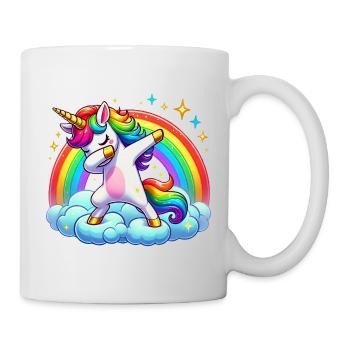 Licornes Dabbing Dab Licorne Licorne Femmes - Mug blanc - blanc - Droite