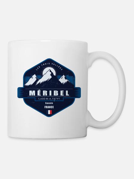 Meribel, Les Trois Vallées , Frankreich - Tasse - Weiß