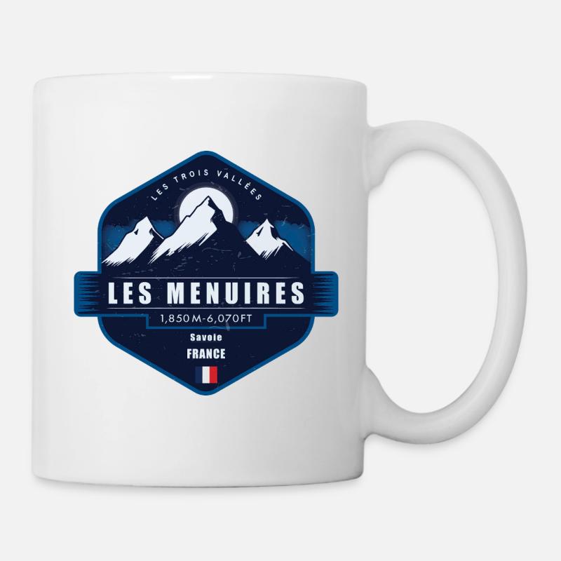 Les Menuires, Les Trois Vallées, Frankreich - Tasse - Weiß