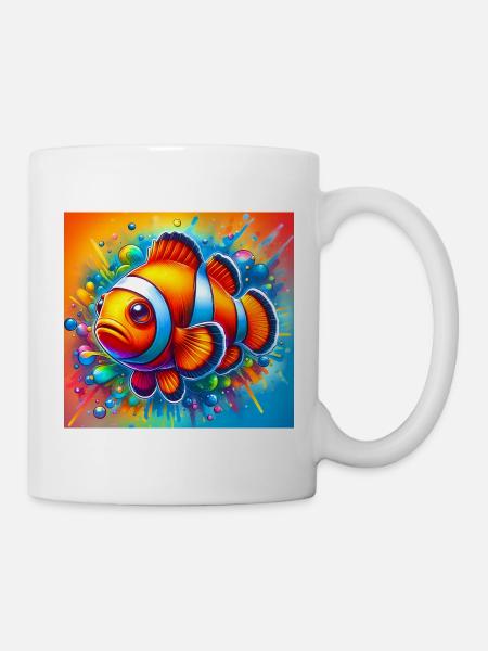 Clownfisch - Tasse - Weiß