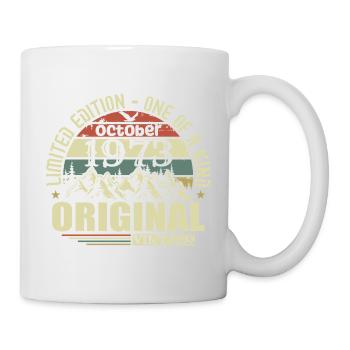 october 1973 - gift for his 52nd birthday october - Mug - white - Right