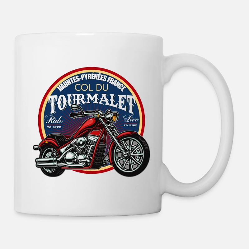 Badge VTT Tourmalet - Mug blanc - blanc