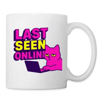Dernière vue en ligne : Conception de mème avec un chat agacé - Mug blanc - blanc - Droite