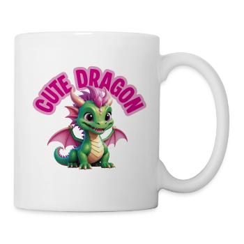 Dragon mignon - Mug blanc - blanc - Droite