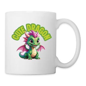 Dragon mignon - Mug blanc - blanc - Droite