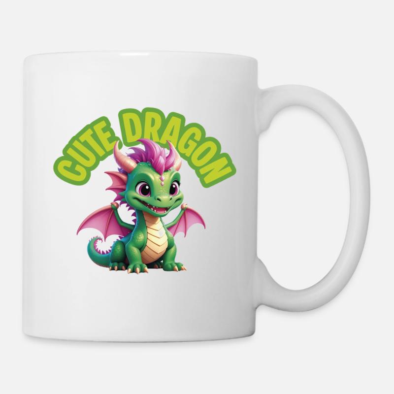 Dragon mignon - Mug blanc - blanc