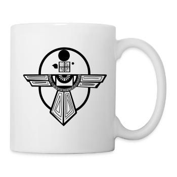 Conception d’un ancien totem de l’oiseau-tonnerre - Mug blanc - blanc - Droite