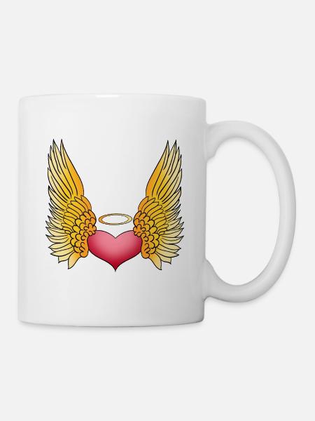 Heavenly Love | Heart | Angel | Gift - Mug - white