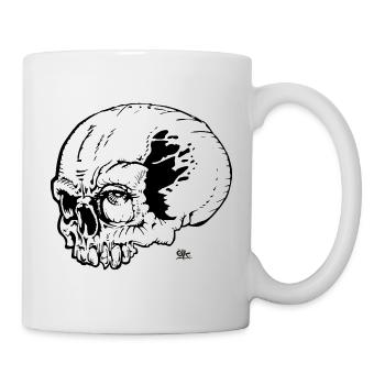 skull - Tasse - Weiß - Rechts