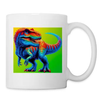 Dinosaurier - Tasse - Weiß - Rechts