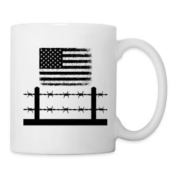 Barbed Wire America - Mug - white - Right