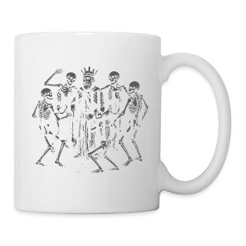 Regal Skeleton Dance Illustration - Mug - white - Right