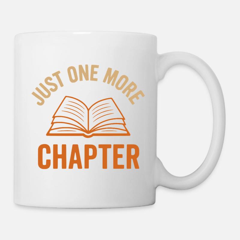 Buch-Illustration mit inspirierender Botschaft - Tasse - Weiß