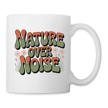 Aventure - La nature plutôt que le bruit - Mug blanc - blanc - Droite