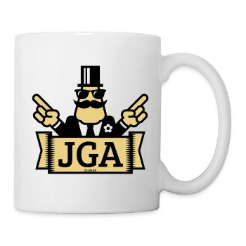 JGA hand signals (bachelor party / 2C) - Mug - white - Right