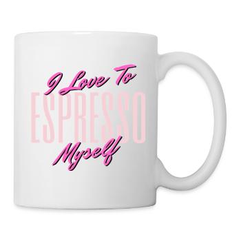 Exprimer l’amour Auto-citation Design - Mug blanc - blanc - Droite