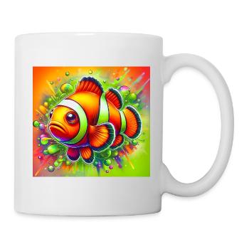 Clownfisch - Tasse - Weiß - Rechts