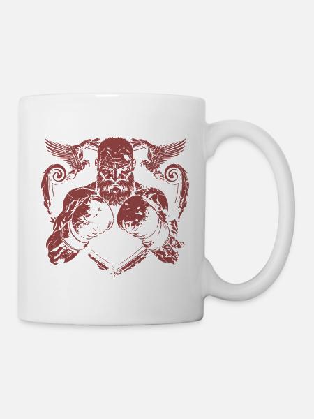 wikinger-viking-boxing - Tasse - Weiß