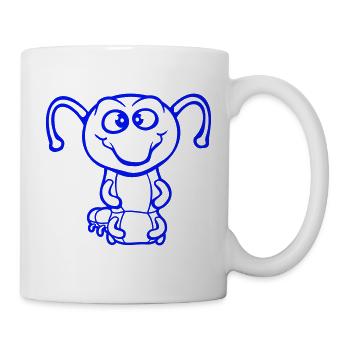 Caterpillar sweet sweet little smiles friendly happy - Mug - white - Right