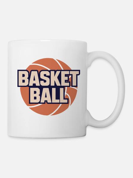 Dynamisches Basketball-Design - Tasse - Weiß