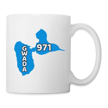 Karte von Guadeloupe 971 - Tasse - Weiß - Rechts