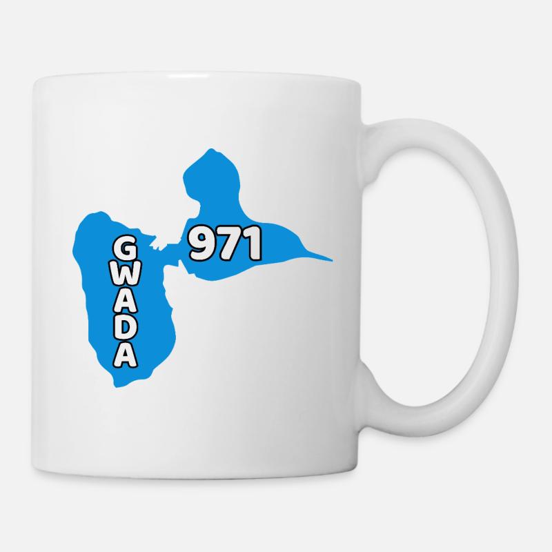 Map of Guadeloupe 971 - Mug - white