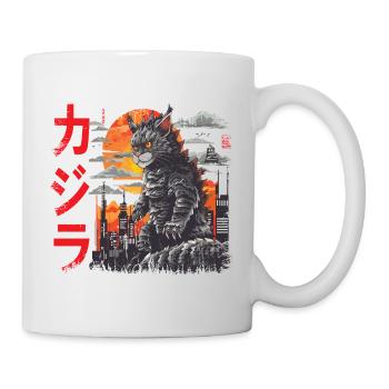 Chat monstre japonais Kitty - Mug blanc - blanc - Droite