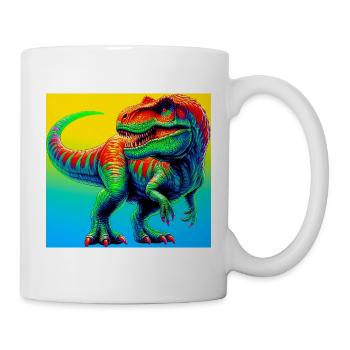 Dinosaurier - Tasse - Weiß - Rechts