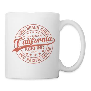 California Surfer Waves Pattern - Mug - white - Right