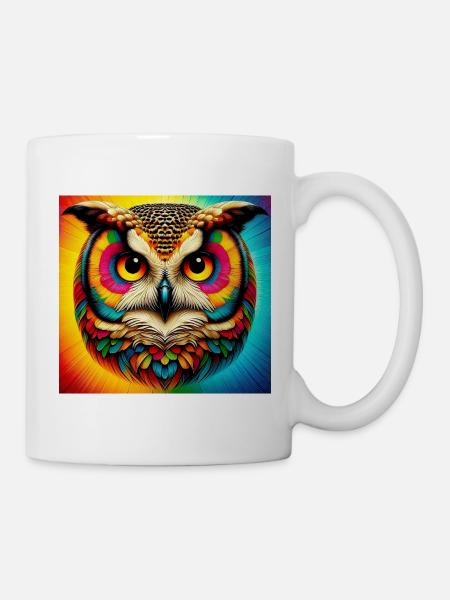 Eule - Tasse - Weiß