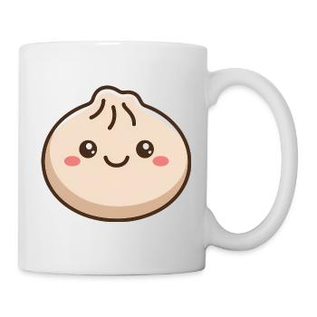Adorable Dumpling Kawaii Food - Mug - white - Right
