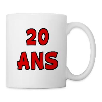 20. 20 YEARS. 20th ANNIVERSARY. 20 YEARS ANNIVERSARY. - Mug - white - Right