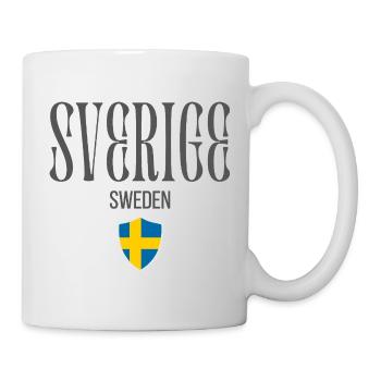 Swedish patriot, minimalist sleek design - Mug - white - Right