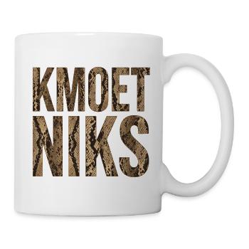 Kmoet niks, Dialecte anversois Chemises - Mug blanc - blanc - Droite