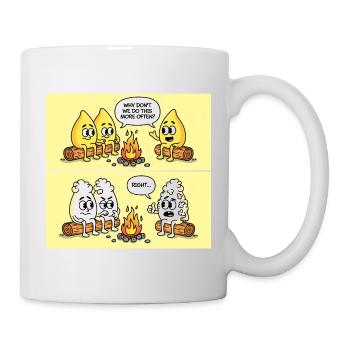 Popcorn Gag – Campfire Fun Gone Wrong - Tasse - Weiß - Rechts