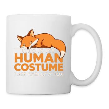 Fox Costume Humour T-Shirt - Mug - white - Right