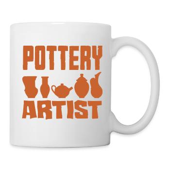 Ceramics Artists Vases Pottery Art - Mug - white - Right