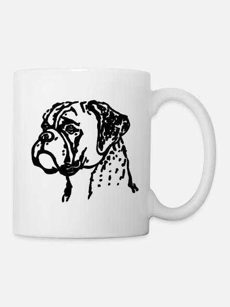 Boxershorts - Tasse - Weiß