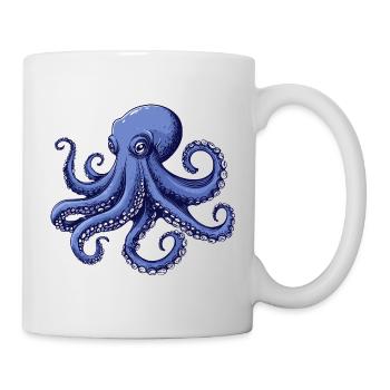 Meeresgeschmack Octopus Design - Tasse - Weiß - Rechts