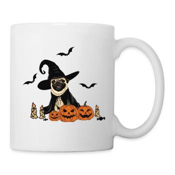 Hunde-Halloween - Tasse - Weiß - Rechts