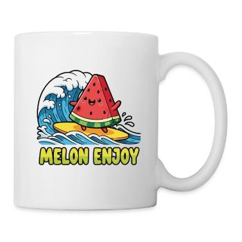 Surf pastèque - Mug blanc - blanc - Droite