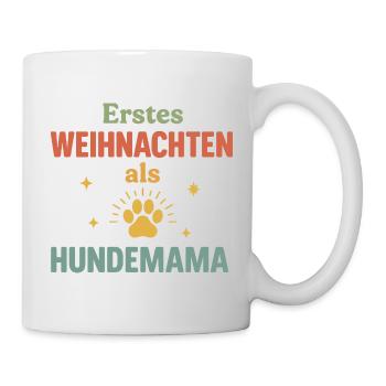 Boho Noël chien maman première célébration - Mug blanc - blanc - Droite