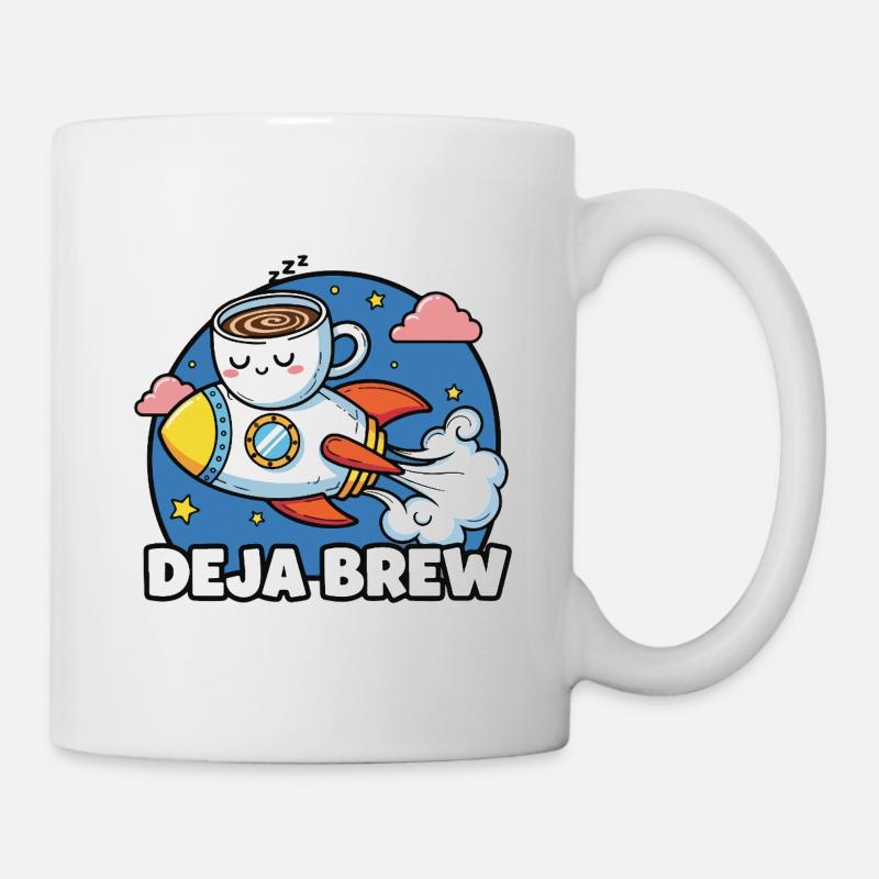 Lancement de la caféine - Mug blanc - blanc