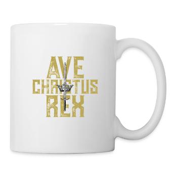 Couronne d’épée Ave Christus Rex - Mug blanc - blanc - Droite