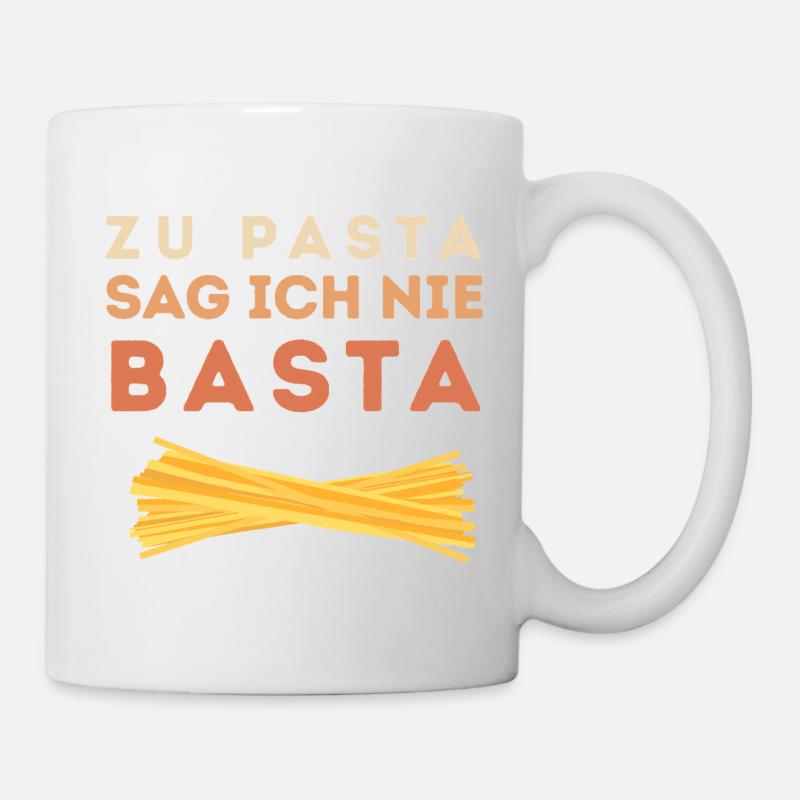 I never say basta to pasta - Mug - white