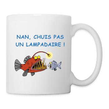 Abgründiger Fisch - Tasse - Weiß - Rechts