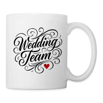 Wedding Team Heart - Mug - white - Right